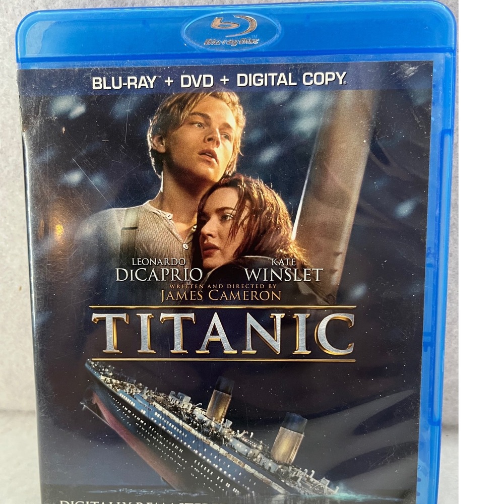 Paramount Titanic Blu-ray DVD Combo Set Blue Good 4-Disc Special Edition 2012